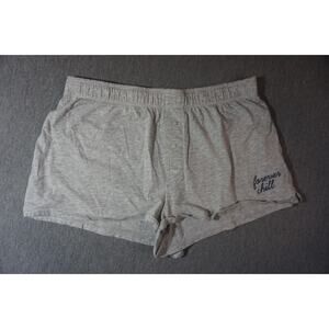 PINK Boyfriend sleepwear shorts Heather Gray Sz M Forever Chill print